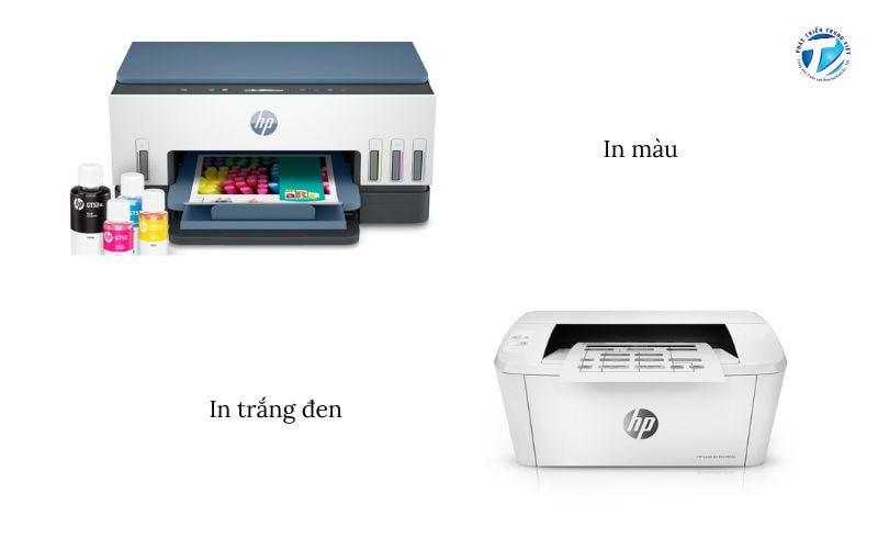 Máy in HP có cả phân loại in màu và in trắng đen